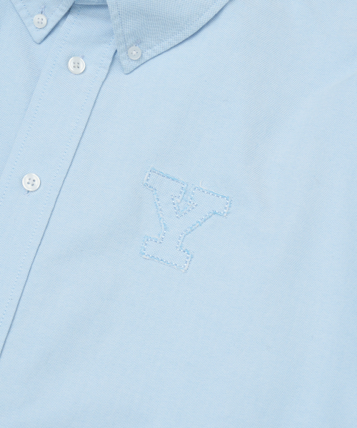 YALE(イェール)の「Yロゴオーバーサイズオックスフォードシャツ_ブルー(シャツ/ブラウス・レディース・その他・SMALL/MEDIUM/LARGE/X-LARGE)」の5枚目の写真