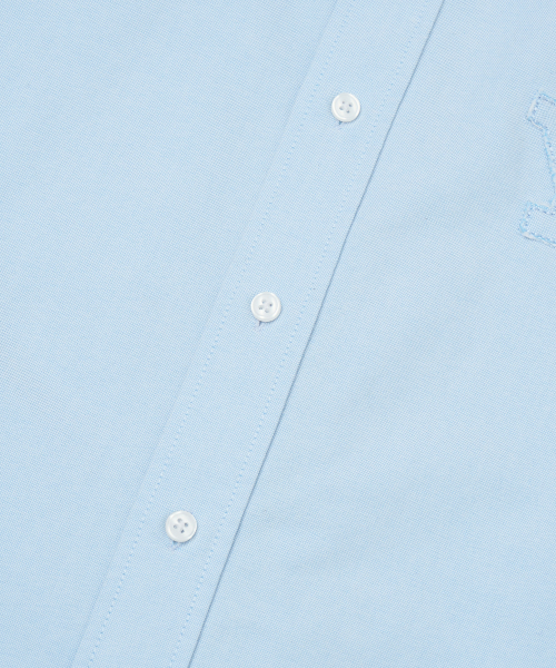 YALE(イェール)の「Yロゴオーバーサイズオックスフォードシャツ_ブルー(シャツ/ブラウス・レディース・その他・SMALL/MEDIUM/LARGE/X-LARGE)」の6枚目の写真