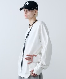 CASPER JOHN AIVER（キャスパージョンアイバー）の「AFF AIVER　16/-ウォッシュ天竺ワイドスリーブL/S TEE（Tシャツ/カットソー）」