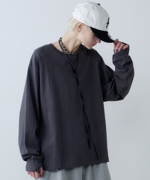 AFF AIVER（エイエフエフアイバー）の「AFF AIVER　16/-ウォッシュ天竺ワイドスリーブL/S TEE（Tシャツ/カットソー）」