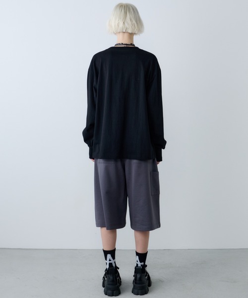 AFF AIVER(エイエフエフアイバー)の「AFF AIVER 16/-ウォッシュ天竺ワイドスリーブL/S TEE(Tシャツ/カットソー・メンズ・ブラック/オフホワイト/チャコールグレー・SMALL/MEDIUM/LARGE)」の20枚目の写真