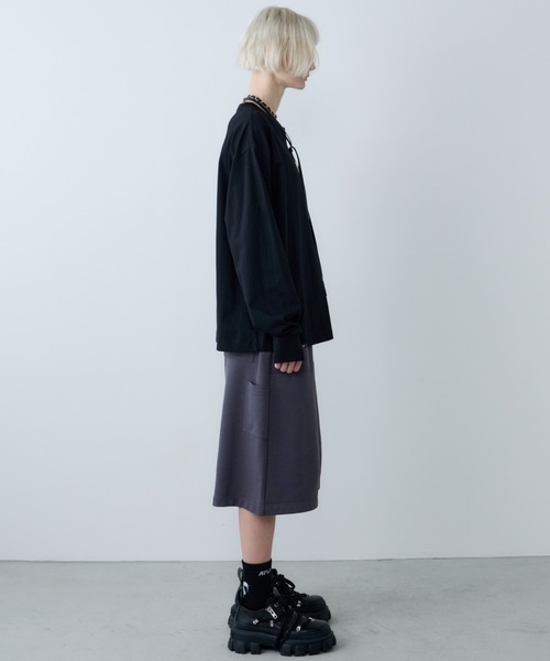 AFF AIVER(エイエフエフアイバー)の「AFF AIVER 16/-ウォッシュ天竺ワイドスリーブL/S TEE(Tシャツ/カットソー・メンズ・ブラック/オフホワイト/チャコールグレー・SMALL/MEDIUM/LARGE)」の21枚目の写真