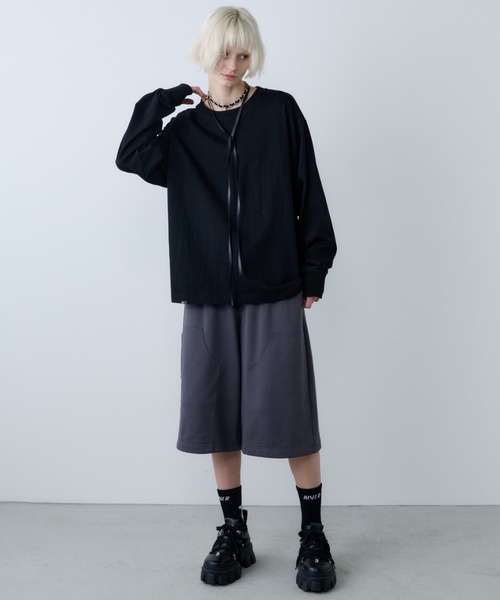 AFF AIVER(エイエフエフアイバー)の「AFF AIVER 16/-ウォッシュ天竺ワイドスリーブL/S TEE(Tシャツ/カットソー・メンズ・ブラック/オフホワイト/チャコールグレー・SMALL/MEDIUM/LARGE)」の13枚目の写真