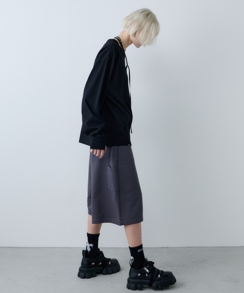 AFF AIVER(エイエフエフアイバー)の「AFF AIVER 16/-ウォッシュ天竺ワイドスリーブL/S TEE(Tシャツ/カットソー・メンズ・ブラック/オフホワイト/チャコールグレー・SMALL/MEDIUM/LARGE)」の16枚目の写真