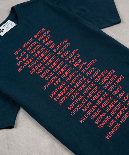 HERETIC(ヘレティック)の「カラーパレットTシャツ / ネイビー(Tシャツ/カットソー・レディース・その他・FREE)」の3枚目の写真