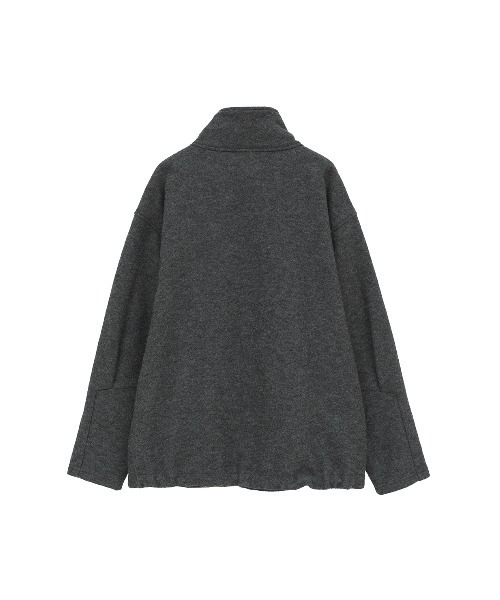 MANOF(マノフ)の「BOUCLE HALF ZIP TOPS(スウェット・レディース・アイボリー/チャコールグレー・S/M)」の22枚目の写真