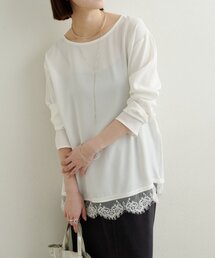 Omekashi | 裾レースTブラウス(シャツ/ブラウス)