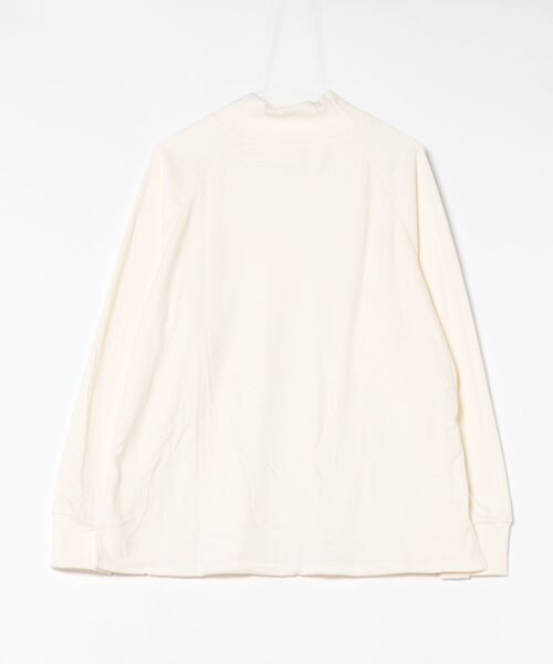 H.TOKYO(エイチトウキョウ)の「ラグランスリーブ モックネック カットソー(Tシャツ/カットソー・レディース・ブラック/ホワイト・MEDIUM/LARGE/X-LARGE)」の3枚目の写真