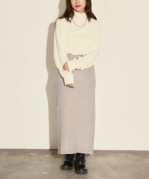H.TOKYO(エイチトウキョウ)の「ラグランスリーブ モックネック カットソー(Tシャツ/カットソー・レディース・ブラック/ホワイト・MEDIUM/LARGE/X-LARGE)」の19枚目の写真