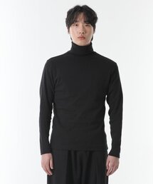 CODE I'M(�R�[�h�A�C�G��)��Menspan regular size turtleneck long sleeve t-shirt black(T�V���c/�J�b�g�\�[)