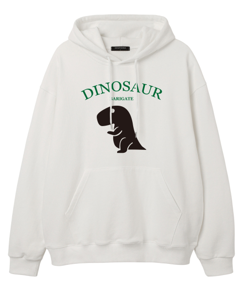 BARIGATE(バリゲート)の「DINOSAUR フードパーカー (BLS015) ホワイト(パーカー・レディース・その他・LARGE/X-LARGE)」の1枚目の写真