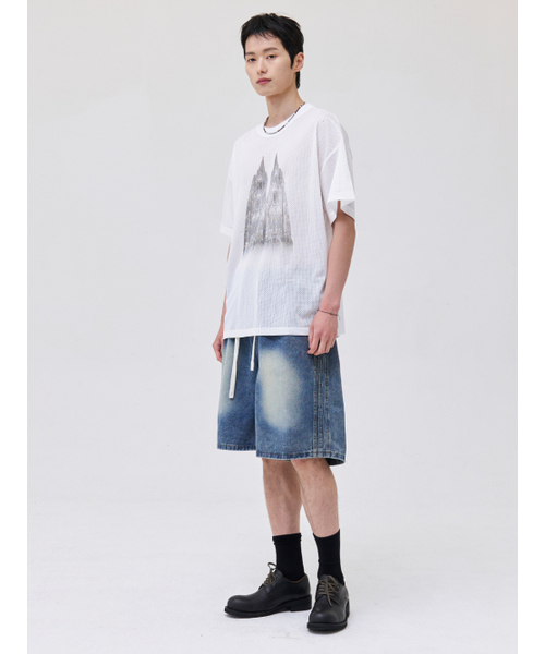AKECII(アケシ)の「ホーリーメッシュジャージショートスリーブ-ホワイト(Tシャツ/カットソー・メンズ・その他・MEDIUM/LARGE)」の2枚目の写真