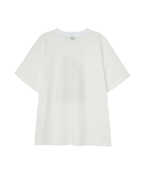 AKECII(アケシ)の「ホーリーメッシュジャージショートスリーブ-ホワイト(Tシャツ/カットソー・メンズ・その他・MEDIUM/LARGE)」の5枚目の写真