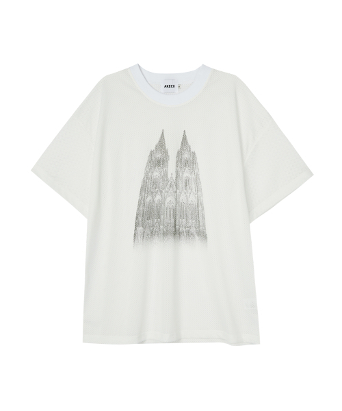 AKECII(アケシ)の「ホーリーメッシュジャージショートスリーブ-ホワイト(Tシャツ/カットソー・メンズ・その他・MEDIUM/LARGE)」の6枚目の写真
