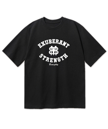 BEMIGHTY（ビーマイティー）の「エンブレムオーバーサイズ半袖Tシャツ[ブラック]（Tシャツ/カットソー）」