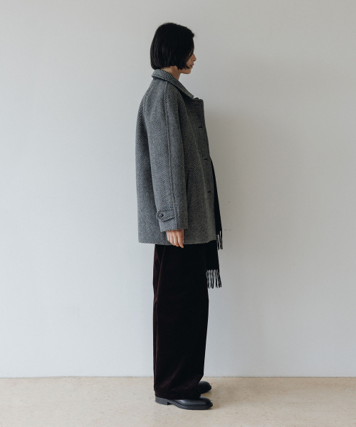 BLANKROOM HER(ブランクルームウーマン)の「ヘリンボーンハーフコート_SOFT BLACK(チェスターコート・レディース・その他・0/1)」の5枚目の写真