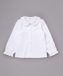 SLAP SLIP | レース襟キラキラお花ボタンキャンディスリーブブラウス(110~130cm)(シャツ/ブラウス)