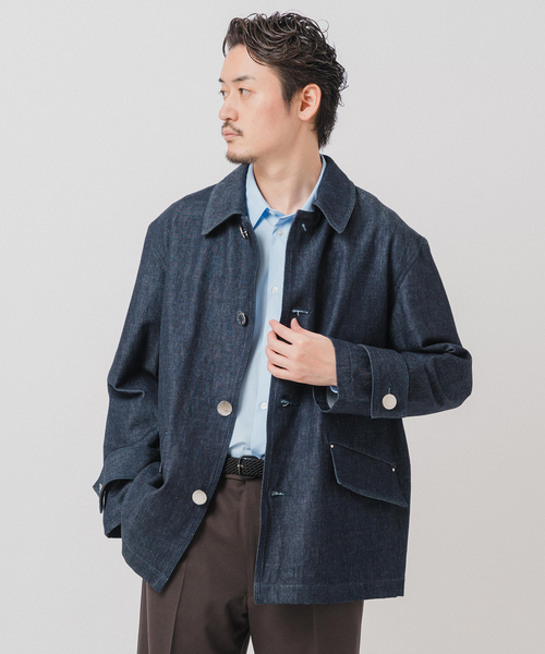 Mackintosh（マッキントッシュ）の「MACKINTOSH(マッキントッシュ) 別注 HUMBIE/ハンビー デニム SHORT SL（その他アウター・メンズ・ネイビー・40/38/36）」の6枚目の写真