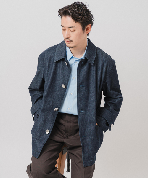 Mackintosh（マッキントッシュ）の「MACKINTOSH(マッキントッシュ) 別注 HUMBIE/ハンビー デニム SHORT SL（その他アウター・メンズ・ネイビー・40/38/36）」の14枚目の写真