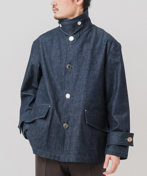 Mackintosh（マッキントッシュ）の「MACKINTOSH(マッキントッシュ) 別注 HUMBIE/ハンビー デニム SHORT SL（その他アウター・メンズ・ネイビー・40/38/36）」の19枚目の写真