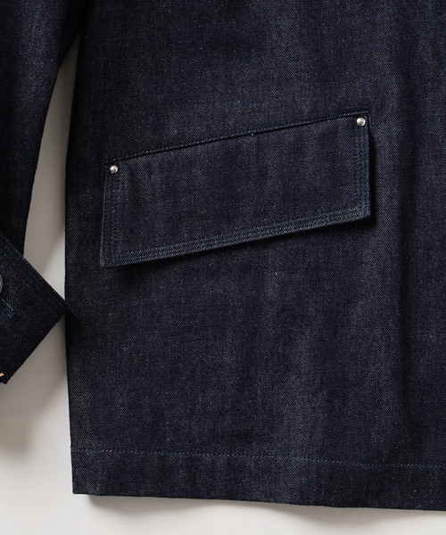 Mackintosh（マッキントッシュ）の「MACKINTOSH(マッキントッシュ) 別注 HUMBIE/ハンビー デニム SHORT SL（その他アウター・メンズ・ネイビー・40/38/36）」の6枚目の写真