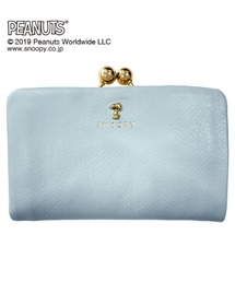 SNOOPY（スヌーピー）の「PEANUTS スヌーピー スモーキーパステル がま口二つ折れ財布 ブルー OS（財布）」
