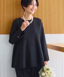 CROSS FUNCTION | 《洗える・シワになりにくい》正解ペプラムブラウス　5サイズ展開【CROSS FUNCTION/クロスファンクション】(シャツ/ブラウス)