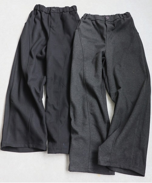antiqua(アンティカ)の「起毛 ワイドパンツ(その他パンツ・レディース・ダークグレー/ブラック・ONESIZE)」の14枚目の写真