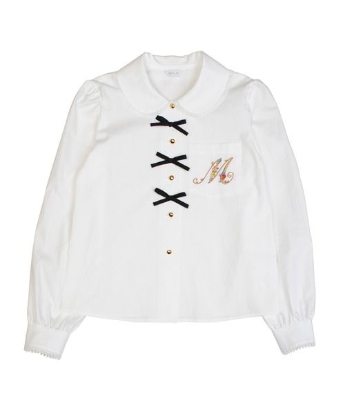MILK（ミルク）の「イニシャル ブラウス（シャツ/ブラウス・レディース・A/B・FREE）」の3枚目の写真