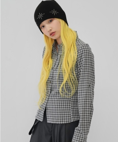 Enewd nina(エニュードニーナ)の「classic gingham shirt(シャツ/ブラウス・レディース・ネイビー/ブラック・FREE)」の7枚目の写真