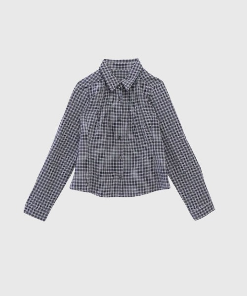 Enewd nina(エニュードニーナ)の「classic gingham shirt(シャツ/ブラウス・レディース・ネイビー/ブラック・FREE)」の17枚目の写真