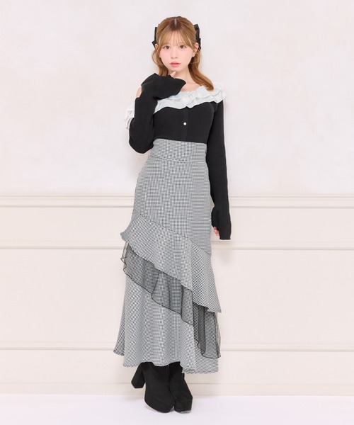 apres jour ハイウエストフリルマーメイドスカート（スカート）｜apres ハイウエストフリルマーメイドスカート　M jour スカート