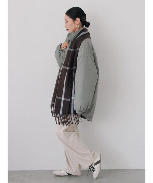 Samansa Mos2 blue（サマンサモスモスブルー）の「中綿モンスターコート（その他アウター・レディース・ベージュ/ブラック/カーキ・F）」の10枚目の写真