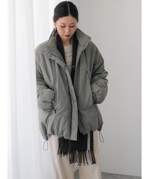 Samansa Mos2 blue（サマンサモスモスブルー）の「中綿モンスターコート（その他アウター・レディース・ベージュ/ブラック/カーキ・F）」の14枚目の写真