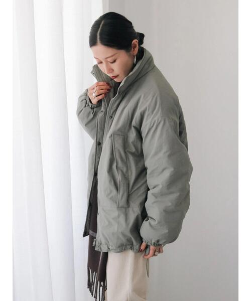 Samansa Mos2 blue（サマンサモスモスブルー）の「中綿モンスターコート（その他アウター・レディース・ベージュ/ブラック/カーキ・F）」の15枚目の写真