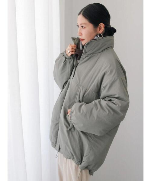 Samansa Mos2 blue（サマンサモスモスブルー）の「中綿モンスターコート（その他アウター・レディース・ベージュ/ブラック/カーキ・F）」の16枚目の写真