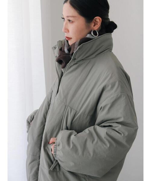 Samansa Mos2 blue（サマンサモスモスブルー）の「中綿モンスターコート（その他アウター・レディース・ベージュ/ブラック/カーキ・F）」の17枚目の写真