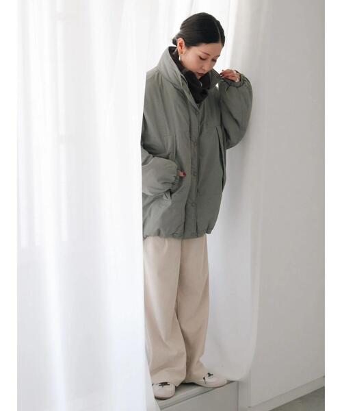 Samansa Mos2 blue（サマンサモスモスブルー）の「中綿モンスターコート（その他アウター・レディース・ベージュ/ブラック/カーキ・F）」の18枚目の写真