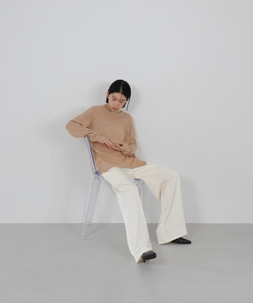 select MOCA（セレクトモカ）の「リネンブレンドシアールーズニット（ニット/セーター・レディース・ベージュ/ライトグレー/ブラウン/グレイッシュベージュ/ブラック・FREE）」の20枚目の写真