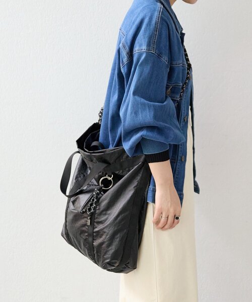 BEARDSLEY（ビアズリー）の「《FRIPIER》ナイロン2wayBag（トートバッグ・レディース・ブラック・FREE）」の3枚目の写真
