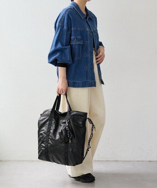 BEARDSLEY（ビアズリー）の「《FRIPIER》ナイロン2wayBag（トートバッグ・レディース・ブラック・FREE）」の10枚目の写真