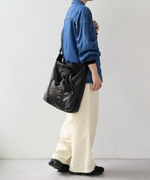 BEARDSLEY（ビアズリー）の「《FRIPIER》ナイロン2wayBag（トートバッグ・レディース・ブラック・FREE）」の19枚目の写真