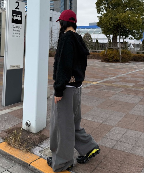 sedacle（セダクル）の「スタッズシャギーニットパーカー（ニット/セーター・メンズ・ブラック/ブラウン/グレー・MEDIUM/LARGE/SMALL）」の11枚目の写真