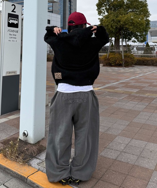 sedacle（セダクル）の「スタッズシャギーニットパーカー（ニット/セーター・メンズ・ブラック/ブラウン/グレー・MEDIUM/LARGE/SMALL）」の12枚目の写真