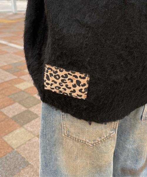 sedacle（セダクル）の「スタッズシャギーニットパーカー（ニット/セーター・メンズ・ブラック/ブラウン/グレー・MEDIUM/LARGE/SMALL）」の21枚目の写真