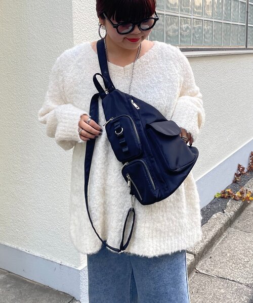 Remind me and forever（リマインドミーアンドフォーエバー）の「【WEB限定】《ショルダーにもリュックにも！》2WAYバッグ（ショルダーバッグ・レディース・ブラック/ブラック系その他・FREE）」の13枚目の写真