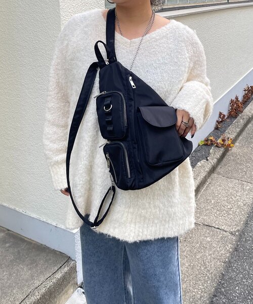 Remind me and forever（リマインドミーアンドフォーエバー）の「【WEB限定】《ショルダーにもリュックにも！》2WAYバッグ（ショルダーバッグ・レディース・ブラック/ブラック系その他・FREE）」の14枚目の写真