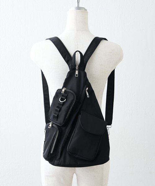 Remind me and forever（リマインドミーアンドフォーエバー）の「【WEB限定】《ショルダーにもリュックにも！》2WAYバッグ（ショルダーバッグ・レディース・ブラック/ブラック系その他・FREE）」の19枚目の写真