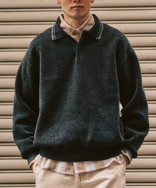 モールニットポロシャツ（ポロシャツ）｜417 EDIFICE（フォー