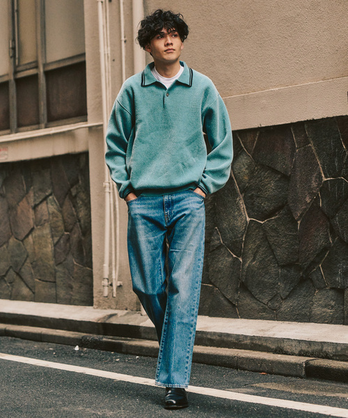 417 EDIFICE（フォーワンセブンエディフィス）の「モールニットポロシャツ（ポロシャツ・メンズ・ベージュ/イエロー/ブラック系その他/ブルー系その他・LARGE/MEDIUM）」の7枚目の写真